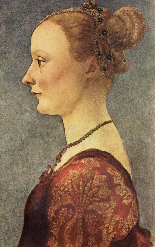 Pollaiuolo, Piero Portrait of a Young Lady oil painting image